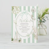 Invitation Aquarelle moderne Plage tropicale Palm Serenity Sa (Debout devant)