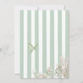 Invitation Aquarelle moderne Plage tropicale Palm Serenity Sa (Dos)