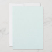 Invitation Aquarelle moderne Plage tropicale Vague Aqua Maria (Dos)