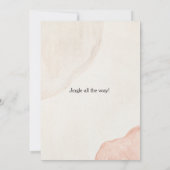 Invitation Aquarelle moderne Rouge Vert mignon fête de Noël (Dos)