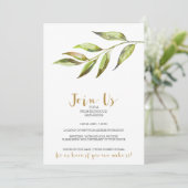 Invitation Aquarelle moderne Voisinage Cocktail Party or (Debout devant)