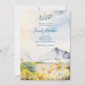 Invitation Aquarelle Montagnes Réunion familiale (Devant)