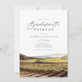 Invitation Aquarelle Napa Sonoma Valley California Winery (Devant)