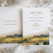 Invitation Aquarelle Napa Valley Vineyards Économisez la date