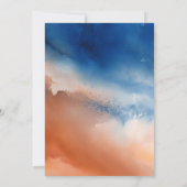 Invitation Aquarelle Nature Automne Mariage Paysage (Dos)