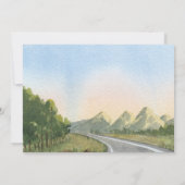 Invitation Aquarelle Nature esthétique paysage mariage (Dos)