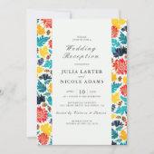 Invitation Aquarelle naturelle Tournesols Réception de mariag (Devant)