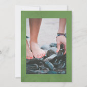 Invitation Aquarelle Nautique Algues Célébration de la vie (Dos)