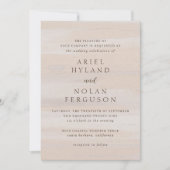 Invitation Aquarelle Neutre Moderne Mariage élégant (Devant)