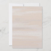 Invitation Aquarelle Neutre Moderne Mariage élégant (Dos)