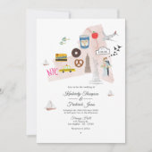 Invitation Aquarelle New York USA Destination Wedding Photo (Devant)