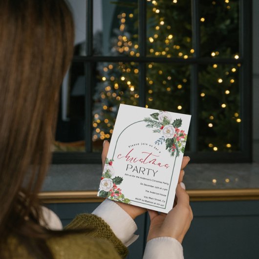 Invitation Aquarelle Noël