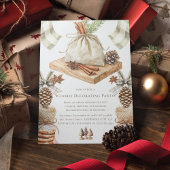 Invitation Aquarelle Noël Cookie Décoration Party