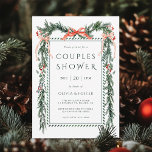 Invitation Aquarelle Noël Garland Couples Douche<br><div class="desc">Cette élégante invitation à la douche en couple comprend une guirlande de pin de Noël aquarelle décorée de rubans rouges,  de baies sèches,  de verdure botanique et de calligraphie élégante. Pour une personnalisation plus avancée de cette conception,  cliquez sur le lien "Customiser plus loin".</div>