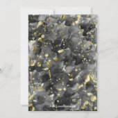 Invitation Aquarelle noire Ado Boys Anniversaire Photo dans (Dos)