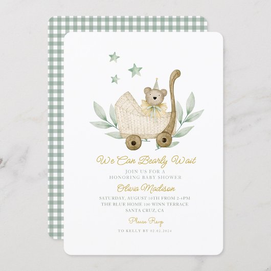 Invitation Aquarelle Nous pouvons attendre