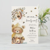 Invitation Aquarelle nous pouvons attendre le Baby shower pho (Debout devant)