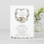 Invitation Aquarelle Oh Deer Baby shower (Debout devant)