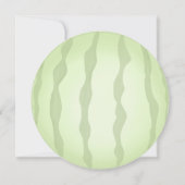 Invitation Aquarelle One In A Melon Watermelon 1er Anniversai (Dos)