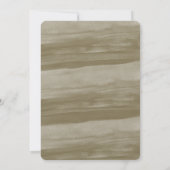 Invitation Aquarelle or et rouge Je fais Mariage (Dos)