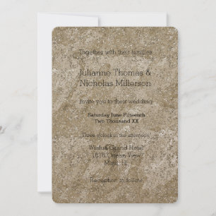 Invitation Aquarelle or L'amour Abstrait est le Mariage patie