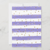 Invitation Aquarelle Orange et Purple Wreath Sweet 16 (Dos)