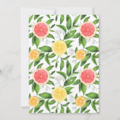 Invitation Aquarelle Oranges et Pamplemousse Tea Party (Dos)