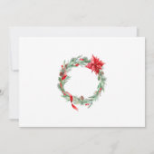 Invitation Aquarelle Ornement NOËL VACANCES BRUNCH (Dos)