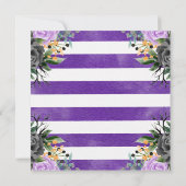 Invitation Aquarelle ou traitement Baby shower d'Halloween (Dos)