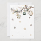 Invitation Aquarelle Ours Polaire Un joyeux petit Baby shower (Dos)