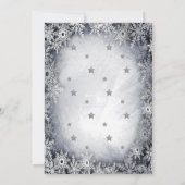 Invitation Aquarelle pain d'épices Étoiles Noël (Dos)