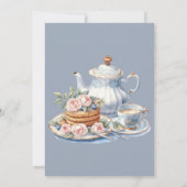 Invitation Aquarelle Pancake Blueberry Baby shower Brunch (Dos)