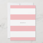 Invitation Aquarelle Panda rose Anémones Baby shower fille (Dos)