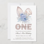 Invitation Aquarelle Pâques premier anniversaire (Devant)