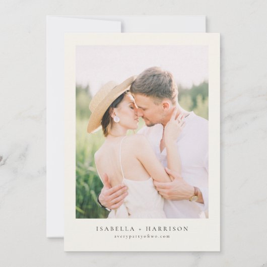 Invitation Aquarelle Paros Grèce Skyline Save the Date (Dos)