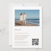 Invitation Aquarelle Pastel Blue Budget Photo Mariage (Dos)