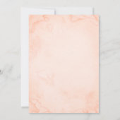 Invitation Aquarelle Pastel Mariage de la respiration pour bé (Dos)