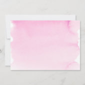 Invitation Aquarelle Pastel Pink Gold Photo Bat mitzvah (Dos)