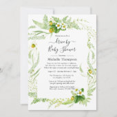 Invitation Aquarelle Pays Verdure Rustique Conduite Par Douch (Devant)