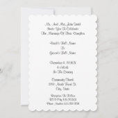 Invitation Aquarelle Paysage Abstrait Forêt d'arbres (Dos)