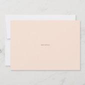 Invitation Aquarelle Peach Peony Wreath Photo Baby Blessing (Dos)