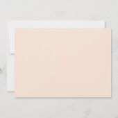 Invitation Aquarelle Peach Peony Wreath Photo Baptême (Dos)