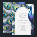 Invitation Aquarelle Peacock Dîner de répétition Mariage<br><div class="desc">Célébrez la veille de votre mariage avec nos Invitations de Dîner de répétition, avec un paon aquarelle aux tons colorés de bleu, violet et vert. Parfait pour un thème régal ou jardin. Idéal pour les mariages de destination, ces invitations de dîners de répétition design en arc sont conçus pour transporter...</div>