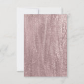 Invitation Aquarelle Peacock Floral RSVP (Dos)