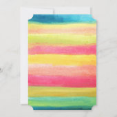 Invitation aquarelle peinte à la main (Dos)