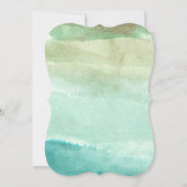 Invitation aquarelle peinte à la main (Dos)