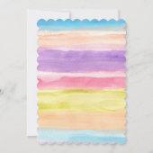 Invitation aquarelle peinte à la main (Dos)