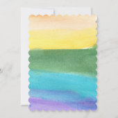 Invitation aquarelle peinte à la main (Dos)