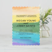 Invitation aquarelle peinte à la main (Debout devant)