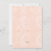 Invitation Aquarelle peinte à la main Fête des mariées floral (Dos)